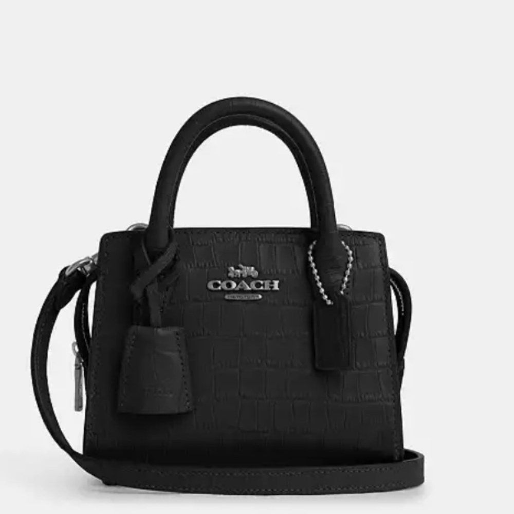 New Coach Black Mini Carryall